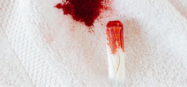 How to get period blood out of a swimsuit